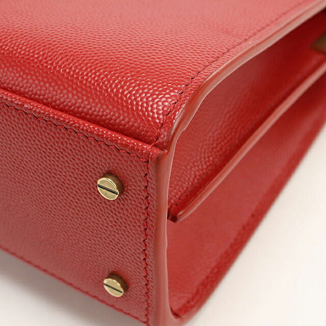 二手 Saint Laurent 手提包女装品牌 SAINT LAURENT Cassandra 迷你顶部提手 2WAY 602716 红色 USDSL120488011