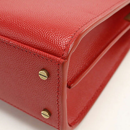 二手 Saint Laurent 手提包女装品牌 SAINT LAURENT Cassandra 迷你顶部提手 2WAY 602716 红色 USDSL120488011