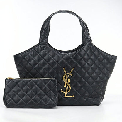 Used Saint Laurent tote bag ladies brand SAINT LAURENT Icar medium 858191 black USDSL120735011