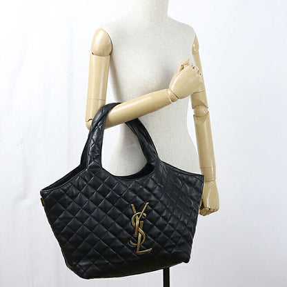 Used Saint Laurent tote bag ladies brand SAINT LAURENT Icar medium 858191 black USDSL120735011