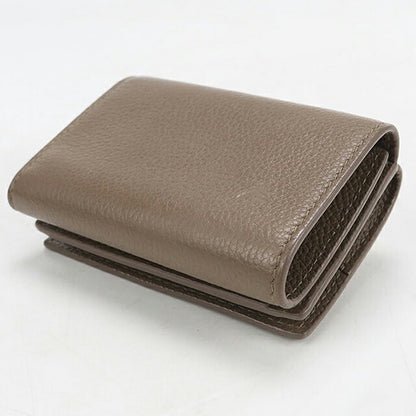 Used Saint Laurent Trifold Wallet Trifold Wallet Compact Ladies Brand SAINT LAURENT YSL Line Origami Tiny Wallet 669959 Brown USDSL120793011