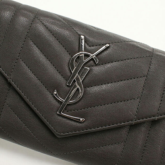 Used Saint Laurent Long Wallet Bifold Women&