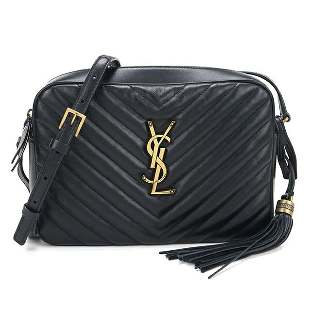 二手 Saint Laurent 斜挎单肩包女装品牌 SAINT LAURENT Lou 相机包皮革 612544 黑色 USDSL121110011