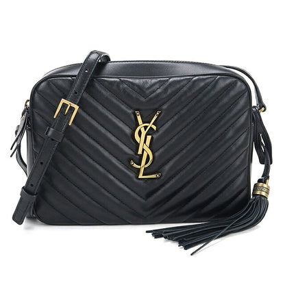 二手 Saint Laurent 斜挎单肩包女装品牌 SAINT LAURENT Lou 相机包皮革 612544 黑色 USDSL121110011