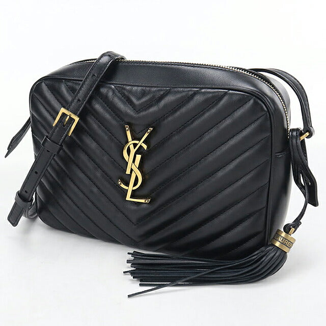 二手 Saint Laurent 斜挎单肩包女装品牌 SAINT LAURENT Lou 相机包皮革 612544 黑色 USDSL121110011