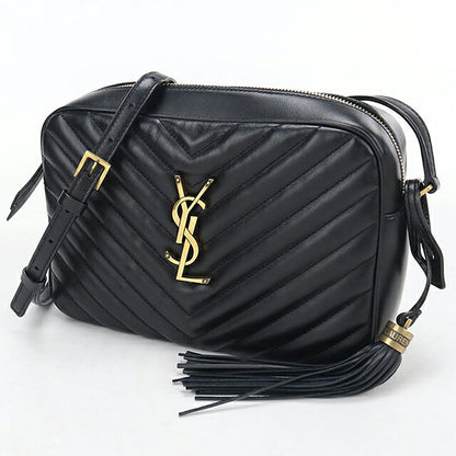 二手 Saint Laurent 斜挎单肩包女装品牌 SAINT LAURENT Lou 相机包皮革 612544 黑色 USDSL121110011
