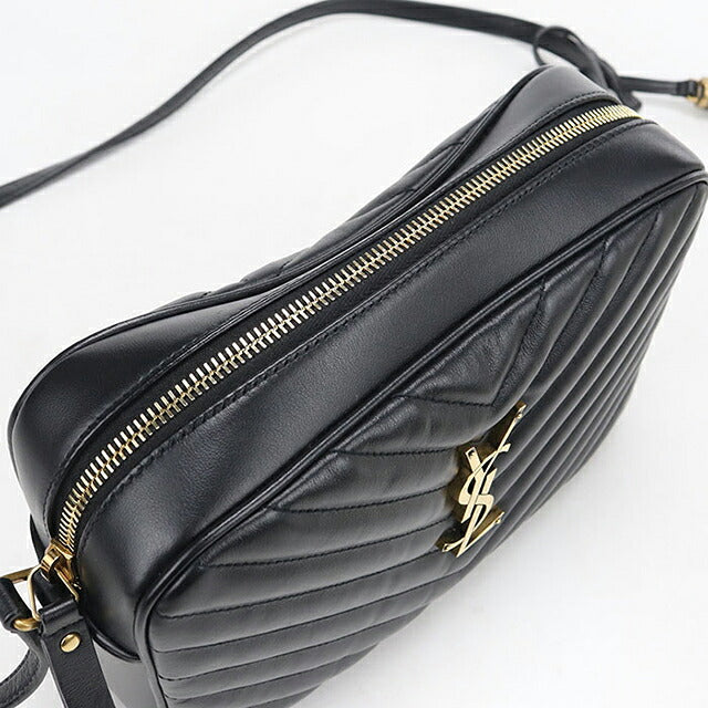 二手 Saint Laurent 斜挎单肩包女装品牌 SAINT LAURENT Lou 相机包皮革 612544 黑色 USDSL121110011