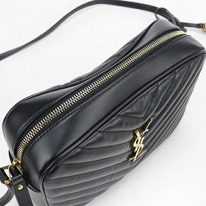 二手 Saint Laurent 斜挎单肩包女装品牌 SAINT LAURENT Lou 相机包皮革 612544 黑色 USDSL121110011
