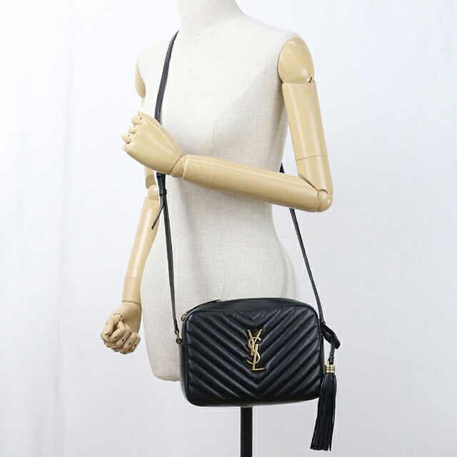 二手 Saint Laurent 斜挎单肩包女装品牌 SAINT LAURENT Lou 相机包皮革 612544 黑色 USDSL121110011