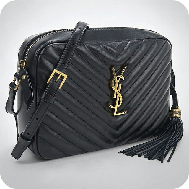 二手 Saint Laurent 斜挎单肩包女装品牌 SAINT LAURENT Lou 相机包皮革 612544 黑色 USDSL121110011