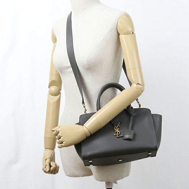 二手 Saint Laurent 手提包女装品牌 SAINT LAURENT Downtown Cabas 2WAY 635346 灰色 USDSL121538011