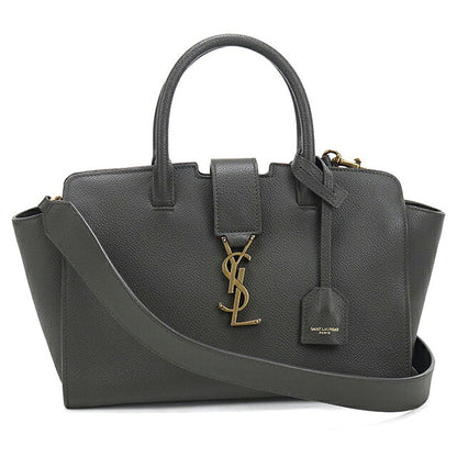 二手 Saint Laurent 手提包女装品牌 SAINT LAURENT Downtown Cabas 2WAY 635346 灰色 USDSL121538011
