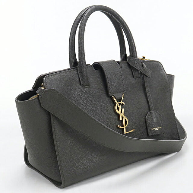 二手 Saint Laurent 手提包女装品牌 SAINT LAURENT Downtown Cabas 2WAY 635346 灰色 USDSL121538011