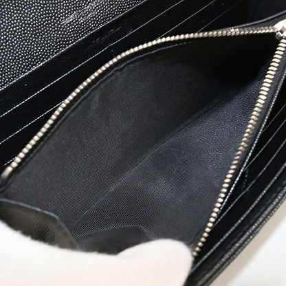二手圣罗兰长钱包双折女士品牌SAINT LAURENT Cassandra大翻盖钱包372264黑色USDSL121570011
