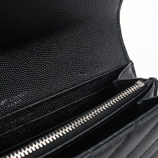 二手圣罗兰长钱包双折女士品牌SAINT LAURENT Cassandra大翻盖钱包372264黑色USDSL121570011