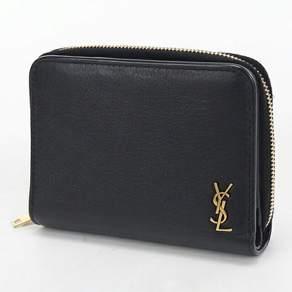 二手 Saint Laurent 双折钱包 双折钱包 紧凑型女式品牌 SAINT LAURENT Tiny Monogram Compact Zip 635263 USDSL121578011