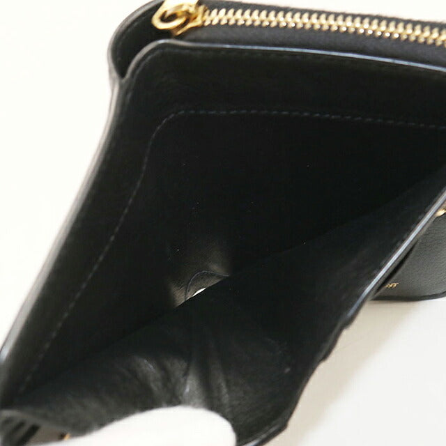 二手 Saint Laurent 双折钱包 双折钱包 紧凑型女式品牌 SAINT LAURENT Tiny Monogram Compact Zip 635263 USDSL121578011
