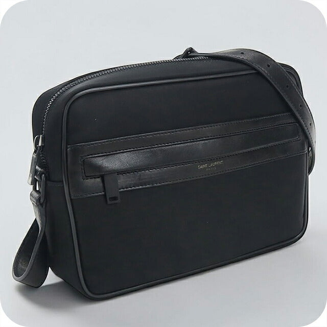 中古 サンローラン ショルダーバッグ メンズ ブランド SAINT LAURENT キャンプ カメラバッグ 644276 ブラック USDSL121618011