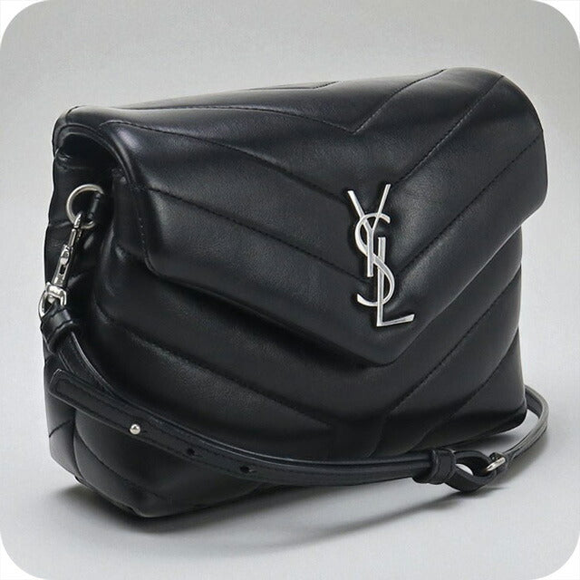 中古 サンローラン 斜め掛け ショルダーバッグ レディース ブランド SAINT LAURENT ルル 467072 ブラック バッグ USDSL95821011