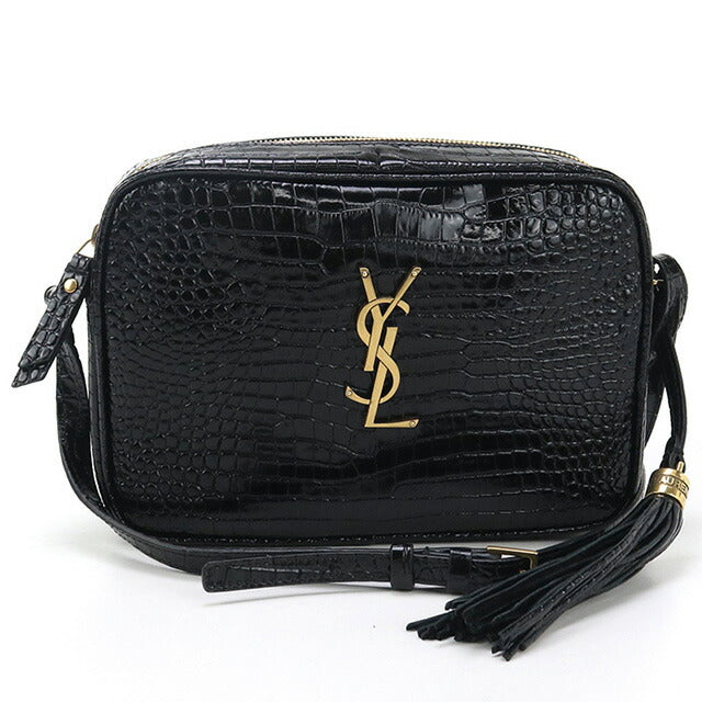 Used Saint Laurent crossbody shoulder bag for women brand SAINT LAURENT 612544 black bag USDSL96163011