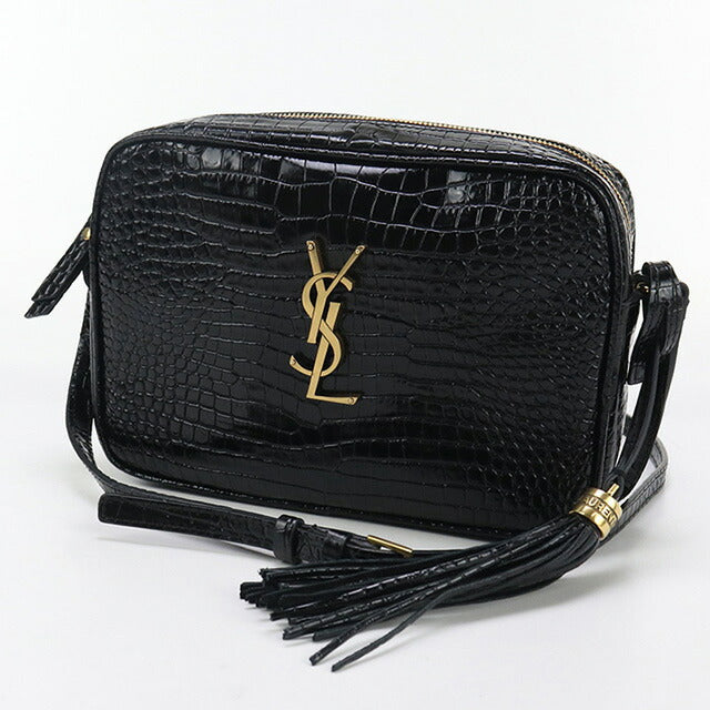 Used Saint Laurent crossbody shoulder bag for women brand SAINT LAURENT 612544 black bag USDSL96163011