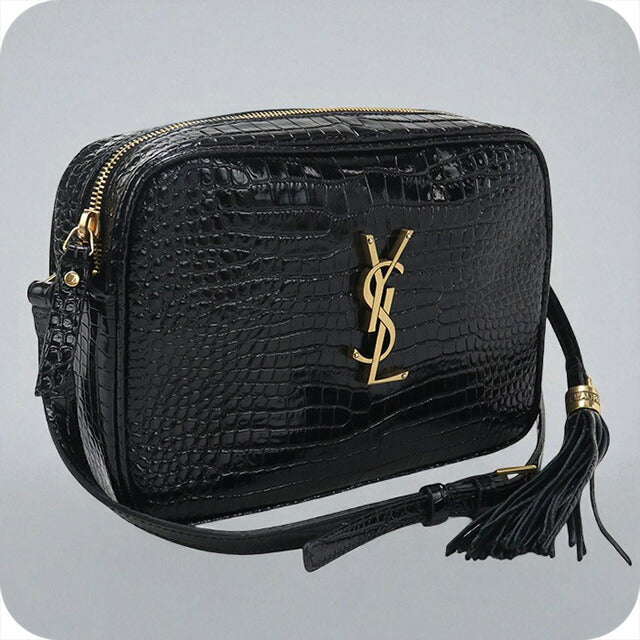 Used Saint Laurent crossbody shoulder bag for women brand SAINT LAURENT 612544 black bag USDSL96163011