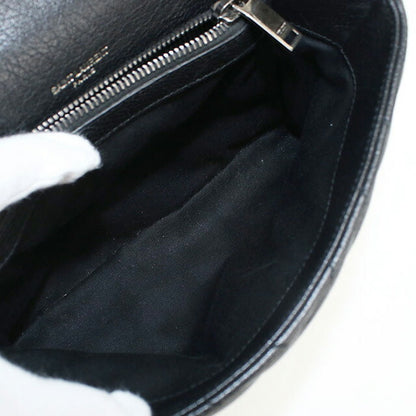 中古 サンローラン ハンドバッグ レディース ブランド SAINT LAURENT モノグラムカレッジ 2WAYハンドバッグ レザー 487213 ブラック バッグ USDSL96854011