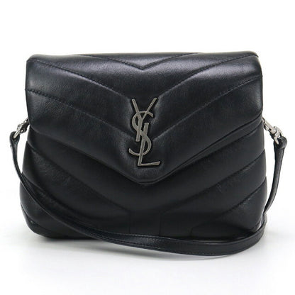 中古 サンローラン 斜め掛け ショルダーバッグ レディース ブランド SAINT LAURENT ルル レザー 630951 ブラック バッグ USDSL96855011