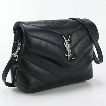 中古 サンローラン 斜め掛け ショルダーバッグ レディース ブランド SAINT LAURENT ルル レザー 630951 ブラック バッグ USDSL96855011