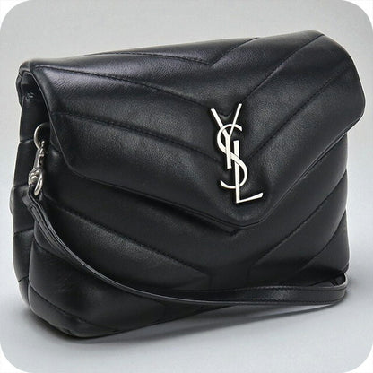 中古 サンローラン 斜め掛け ショルダーバッグ レディース ブランド SAINT LAURENT ルル レザー 630951 ブラック バッグ USDSL96855011