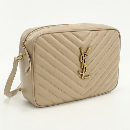 中古 サンローラン 斜め掛け ショルダーバッグ レディース ブランド SAINT LAURENT ルー カメラバッグ 761554 ベージュ バッグ USDSL97459011