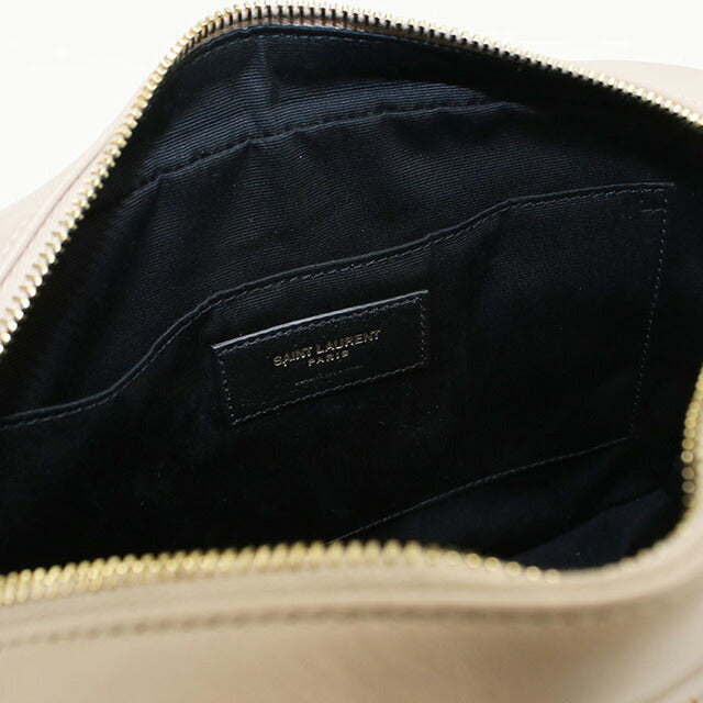 中古 サンローラン 斜め掛け ショルダーバッグ レディース ブランド SAINT LAURENT ルー カメラバッグ 761554 ベージュ バッグ USDSL97459011
