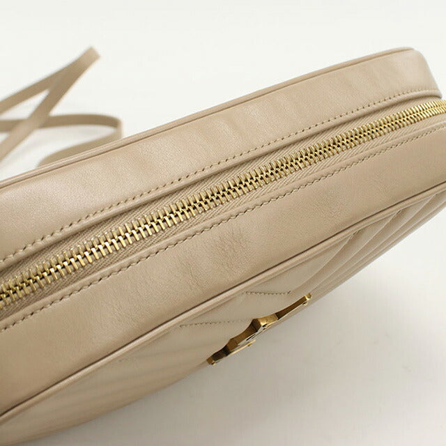 中古 サンローラン 斜め掛け ショルダーバッグ レディース ブランド SAINT LAURENT ルー カメラバッグ 761554 ベージュ バッグ USDSL97459011