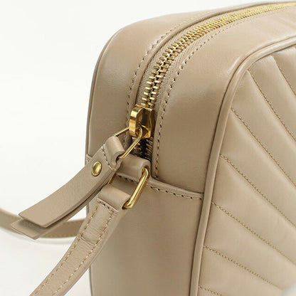 中古 サンローラン 斜め掛け ショルダーバッグ レディース ブランド SAINT LAURENT ルー カメラバッグ 761554 ベージュ バッグ USDSL97459011