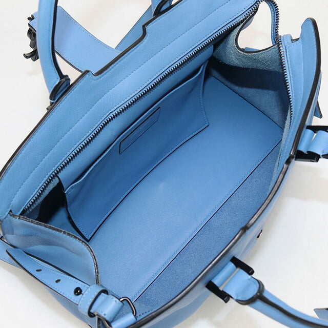 中古 サンローラン ハンドバッグ ブランド SAINT LAURENT ベイビーカバス 2WAY レザー 424868 ブルー バッグ USDSL97602011