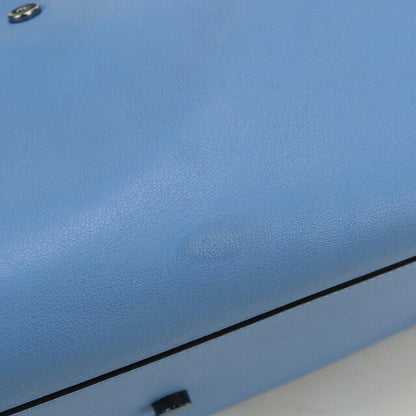 中古 サンローラン ハンドバッグ ブランド SAINT LAURENT ベイビーカバス 2WAY レザー 424868 ブルー バッグ USDSL97602011