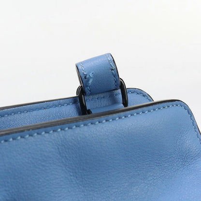 中古 サンローラン ハンドバッグ ブランド SAINT LAURENT ベイビーカバス 2WAY レザー 424868 ブルー バッグ USDSL97602011