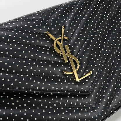 中古 サンローラン チェーンウォレット レディース ブランド SAINT LAURENT カサンドラ レザー 377828 BOW01 1000 ブラック 財布 USDSL97991011