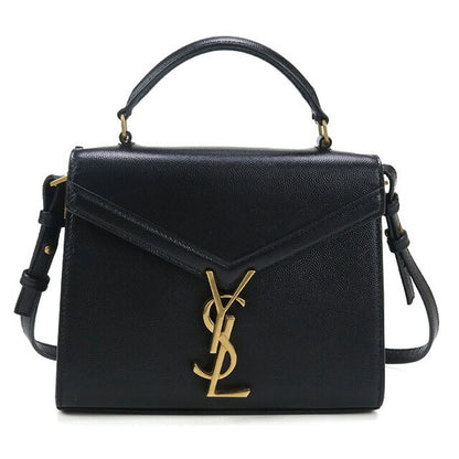 中古 サンローラン ハンドバッグ レディース ブランド SAINT LAURENT カサンドラ トップハンドル 623930 ブラック バッグ USDSL98017011
