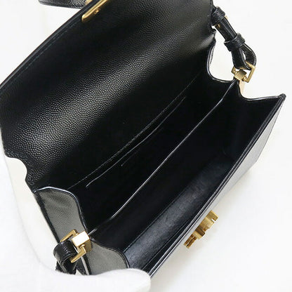 中古 サンローラン ハンドバッグ レディース ブランド SAINT LAURENT カサンドラ トップハンドル 623930 ブラック バッグ USDSL98017011