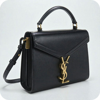 中古 サンローラン ハンドバッグ レディース ブランド SAINT LAURENT カサンドラ トップハンドル 623930 ブラック バッグ USDSL98017011