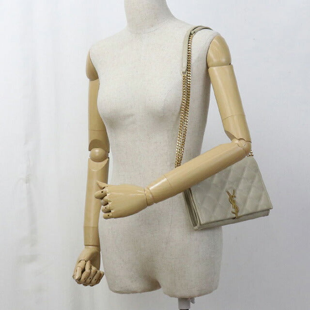 中古 サンローラン チェーンウォレット レディース ブランド SAINT LAURENT カサンドラ レザー 585031 財布 USDSL98061011