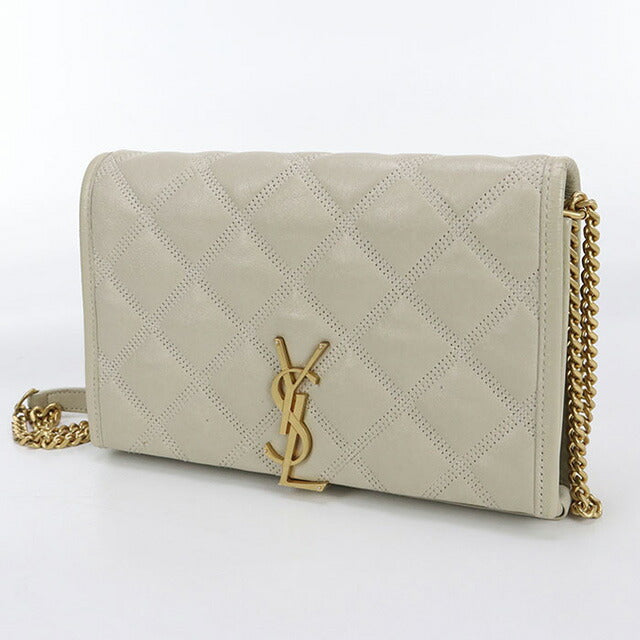 中古 サンローラン チェーンウォレット レディース ブランド SAINT LAURENT カサンドラ レザー 585031 財布 USDSL98061011