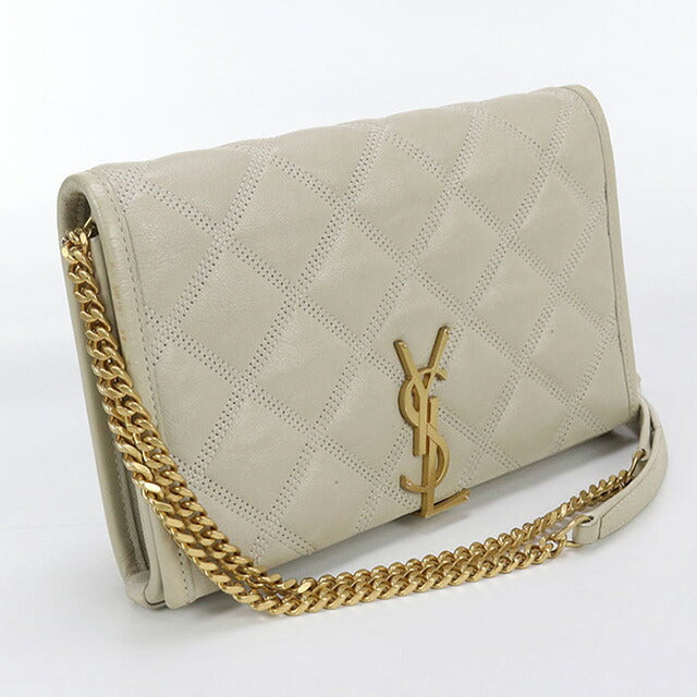 中古 サンローラン チェーンウォレット レディース ブランド SAINT LAURENT カサンドラ レザー 585031 財布 USDSL98061011