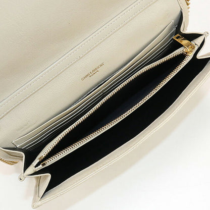 中古 サンローラン チェーンウォレット レディース ブランド SAINT LAURENT カサンドラ レザー 585031 財布 USDSL98061011