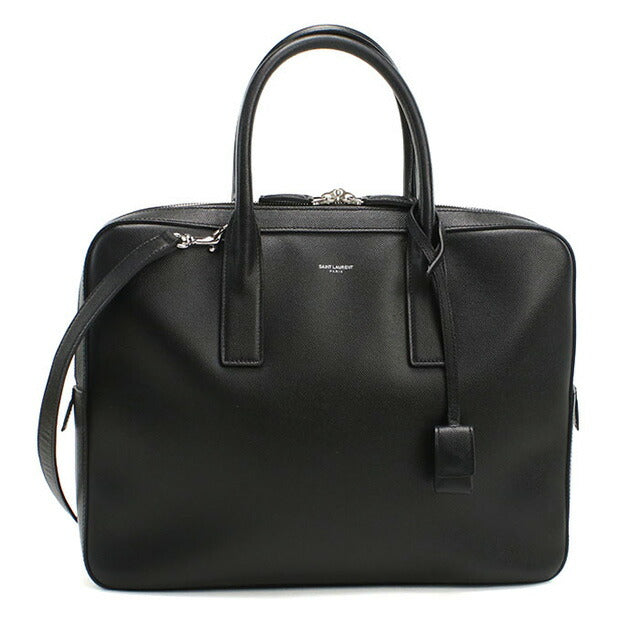 中古 サンローラン ブリーフケース メンズ ブランド SAINT LAURENT ミュージアム レザー 377865 ブラック バッグ USDSL98128011