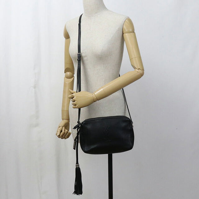 SAINT LAURENT YSLヴィックトワールカメラバッグ ブラック SAINT LAURENT 中古 サンローラン ショルダーバッグ レディース