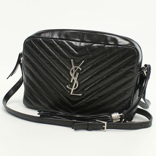 中古 サンローラン 斜め掛け ショルダーバッグ レディース ブランド SAINT LAURENT カメラバッグ 468537 ブラック バッグ USDSL99171011