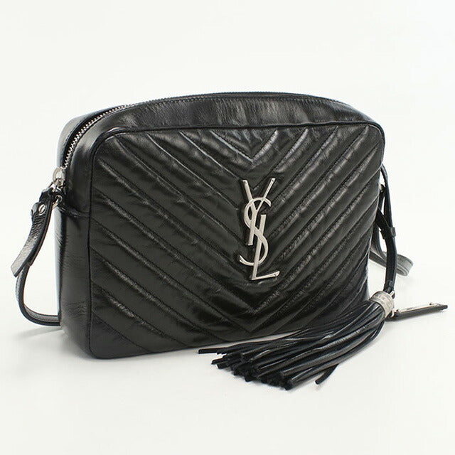 中古 サンローラン 斜め掛け ショルダーバッグ レディース ブランド SAINT LAURENT カメラバッグ 468537 ブラック バッグ USDSL99171011