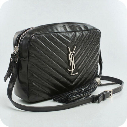 中古 サンローラン 斜め掛け ショルダーバッグ レディース ブランド SAINT LAURENT カメラバッグ 468537 ブラック バッグ USDSL99171011